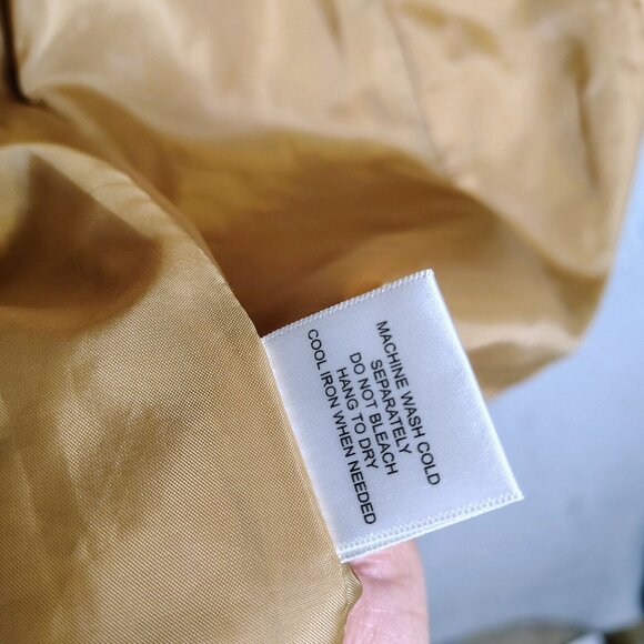 ModCloth Trench Coat Women's XL Tan Belted Waist Mid-Length Lightweight Retro - Picture 4 of 14